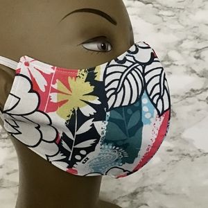 Abstract Flower  Face Mask Women